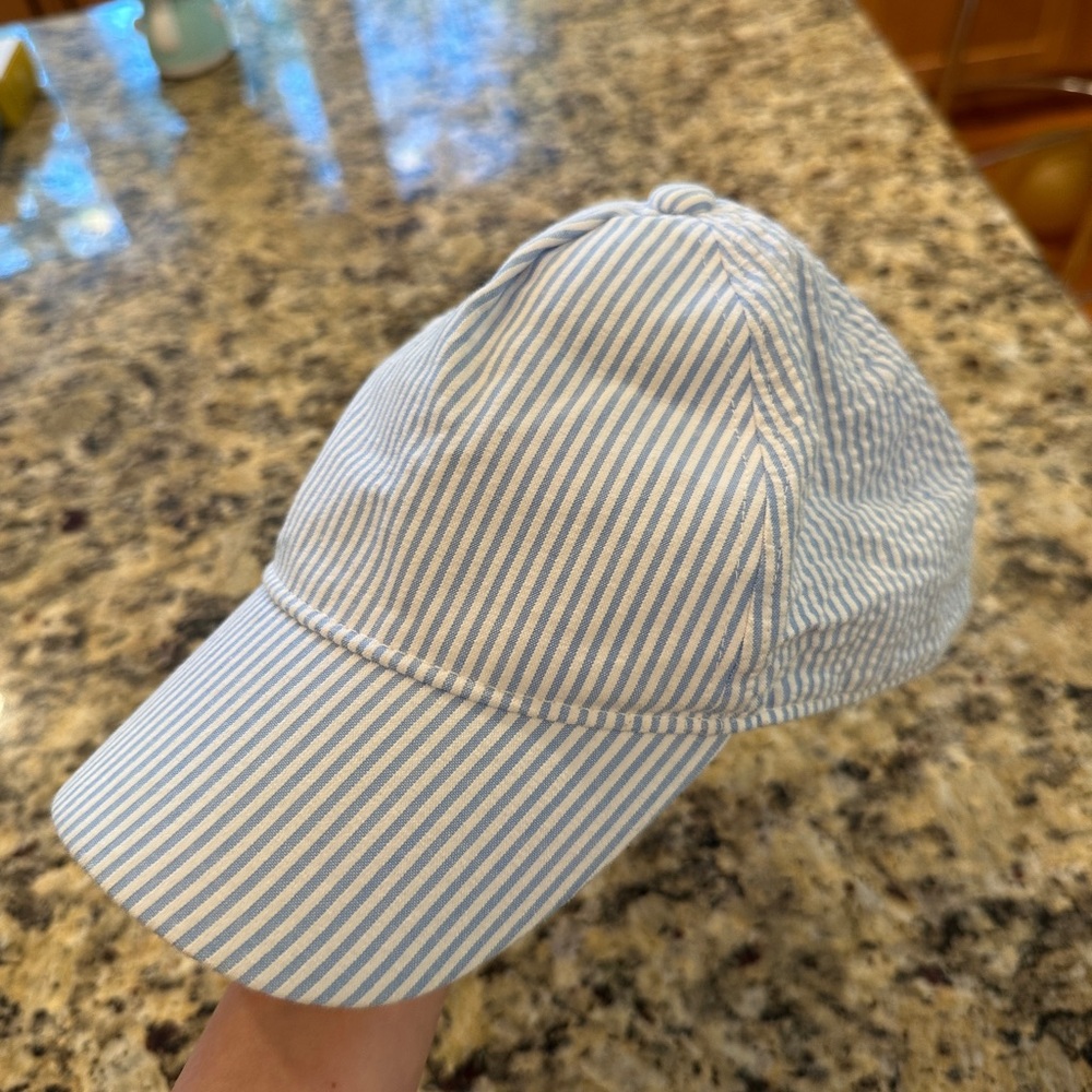 Janie and jack 4T Blue and White Striped Cap